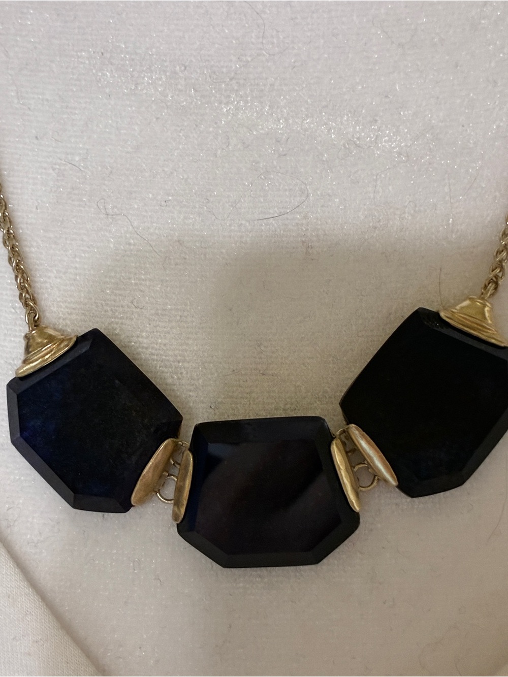 Silpada Women’s Navy lapis stone with sterling silver. Geometric Statement